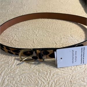Leopard print belt